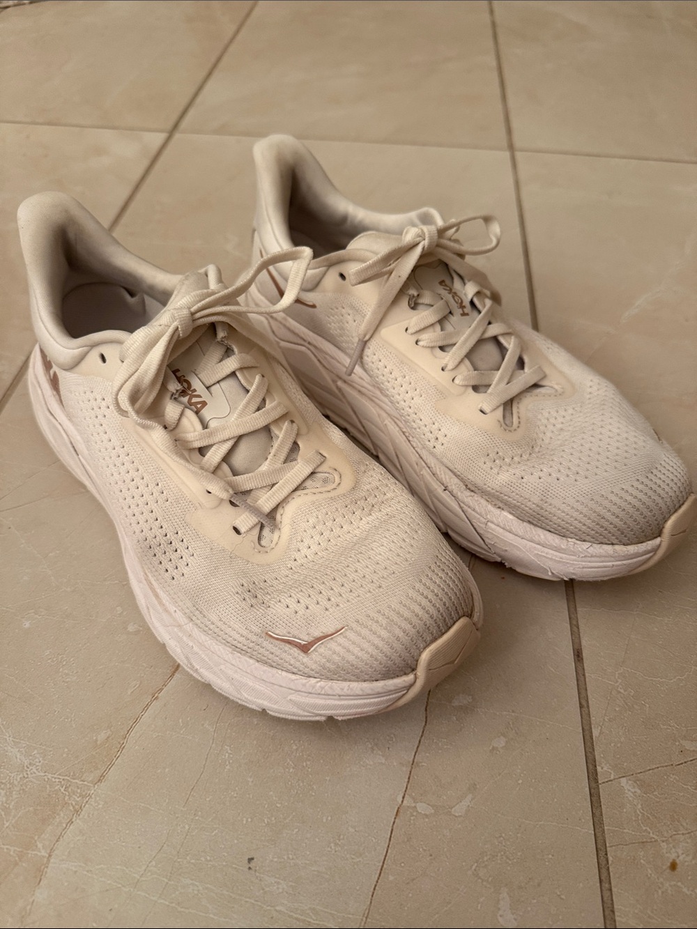 Neutral White/Cream Women's Running Sneakers - Lightweight Comfort